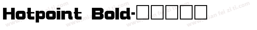 Hotpoint Bold字体转换